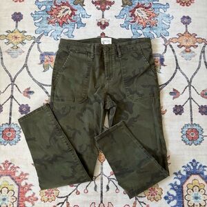 Sanctuary Camouflage Cigarette Leg Mid Rise Tapered Pants W28 Y2K